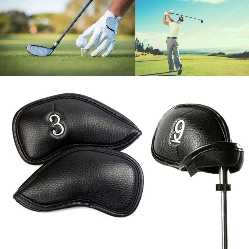 12ks Golfs Iron Club Cover Cover Golfs Rod Head Case Ruckve Trvalá dropship