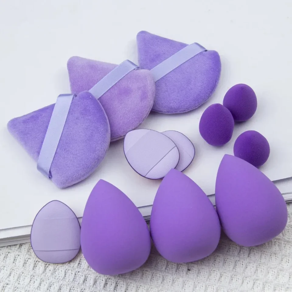 12ks make -up špongia mixér Beauty Egg Soft Cosmetic Puff Foundation Sponges prášok Puff Dám