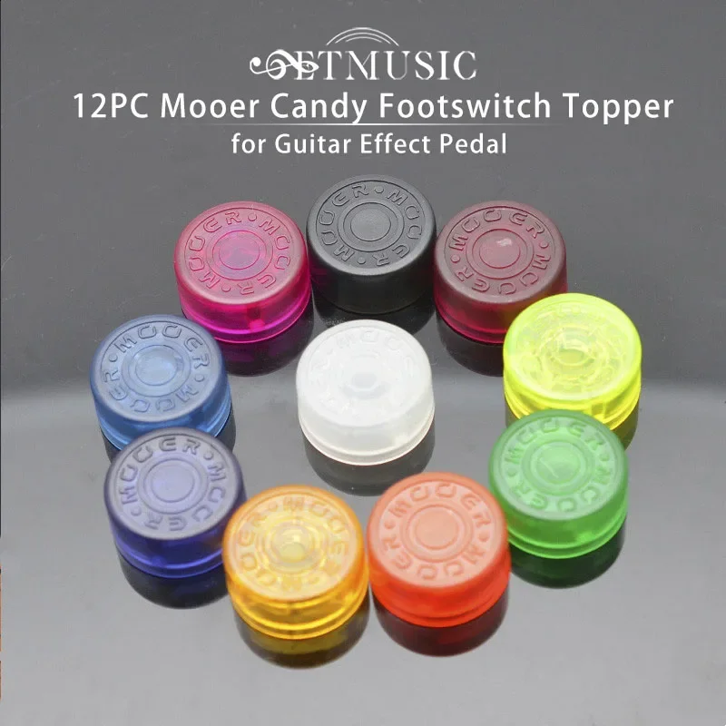 12ks Mooer Candy Footswitch Topper Plast gombownswitch Protect pre gitarový efekt pedál viac farieb