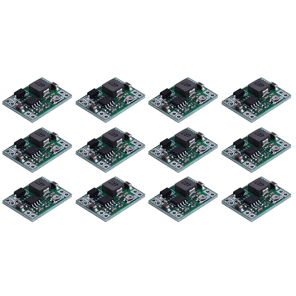 12ks MP1584 DC-DC Krok nadol napájacie napájacie modul 3A Nastaviteľný prevodník buck pre Arduino Vymeňte LM2596 24V 12V 5V 3V