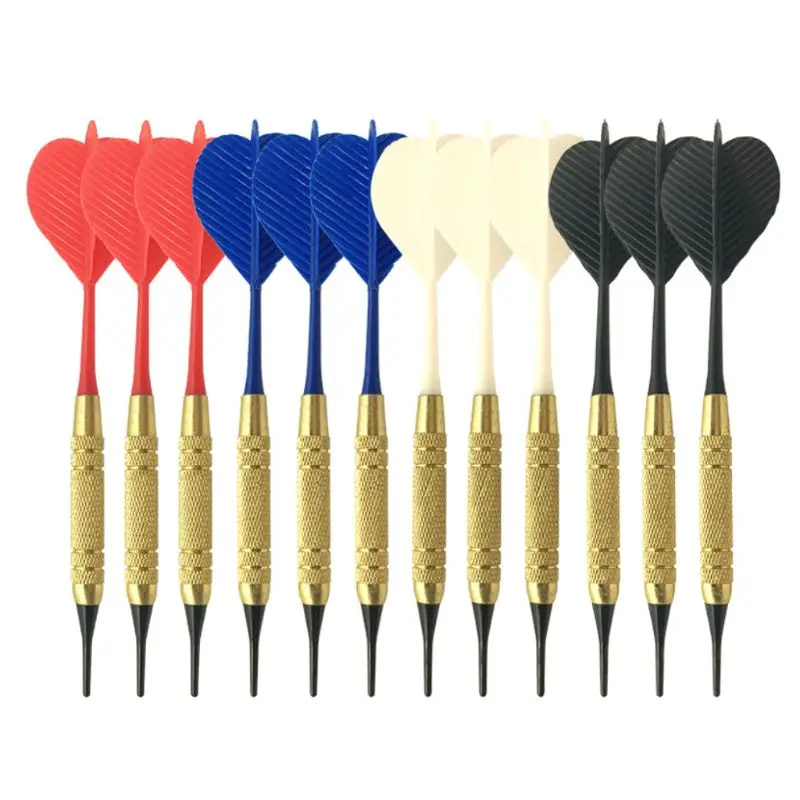 12ks/nastavená mäkká nylonová špička Šípky na hriadeľ PC pre elektronický plastový hriadeľ Dartboard Home B