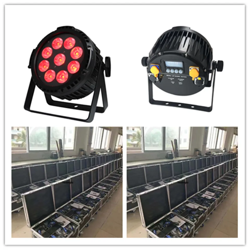 12ks s vianočnou dekoráciou nabíjania 9*12W RGBW 4in1 IP65 Outdoor Wireless LED PAR CAN CAN BATTERSKÁ LED LED PAR LIGHT