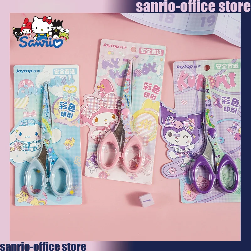 12ks sanrio karikatúra tlačiarenské nožnice Art Tool Kits Anime Kuromi My Meody Students Creative Kawaii Stacionárne nožnice
