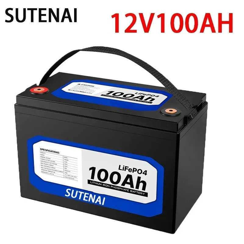 12V 100 AHLITA LITHIUM FOFOFATOVANIE BATÉRIA LIFEPO4 Vstavaná batéria BMS LIFEPO4 pre solárny systém RV HOUSE TROLLING MOTOR