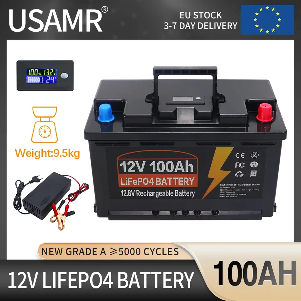 12V 100AH ​​60AH 50AH LIFEPO4 lítium fosforečnanu vstavané BMS na výmenu väčšiny záložných energie