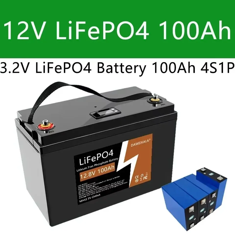 12V 100AH ​​LIFEPO4 batéria 12V 100 AHLITIME FOSFOFTATE pre elektrické morské prívesné pohonné motory 48V SOLASTER