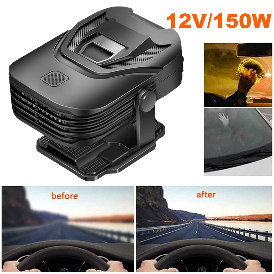 12V 150 W Odmrazovanie Vykurovací ventilátor Rýchle vykurovacie chladenie Chladenie Vykurovanie Ventilátor Otočiteľného automobilu a chladiaci ventilátor pre zimné vlhké počasie