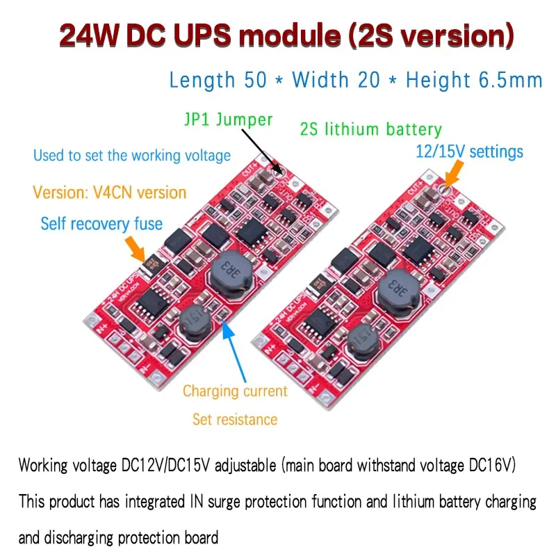 12V/15V 24W 1A 18W 0,5A Modul napájacieho napájacieho napájacieho modulu nepretržite