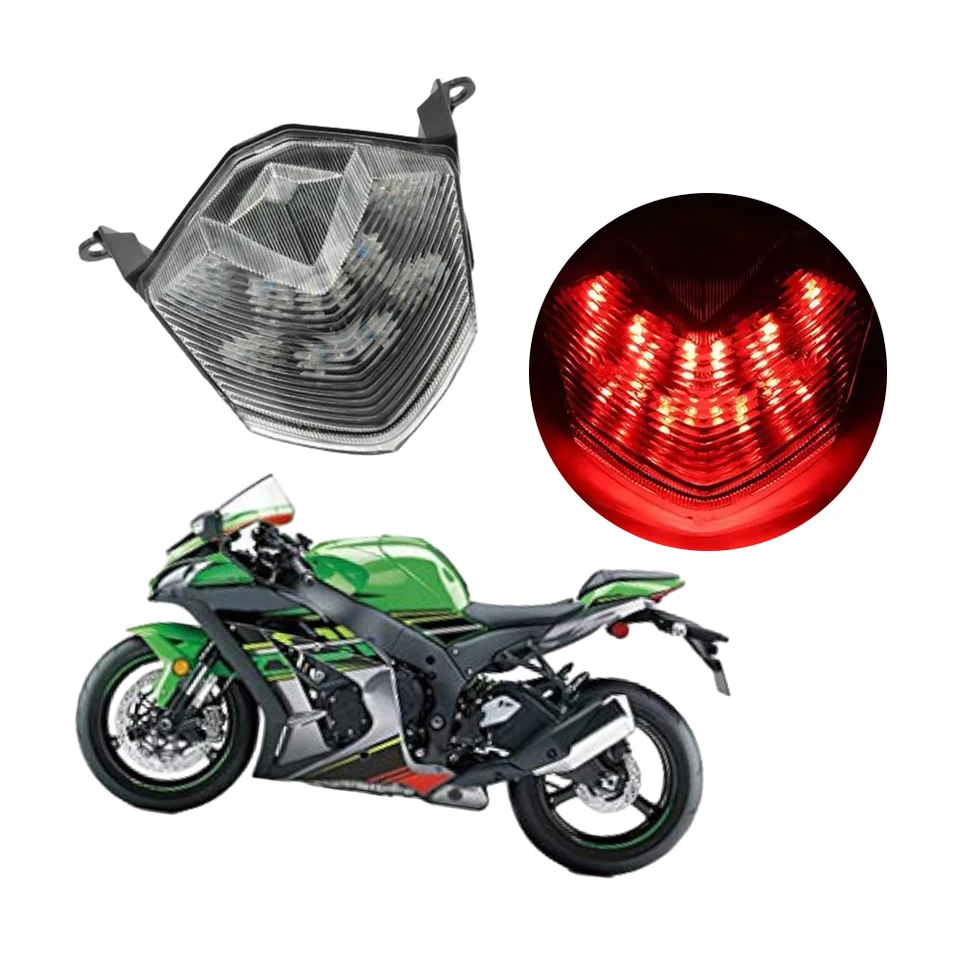 12V 1PC Motocyklové chvostové svetlo Fit for Kawasaki Z750 Z1000 2007-2009 Fit for Kawasaki ZX-10R ZX-6R 636 ZX600