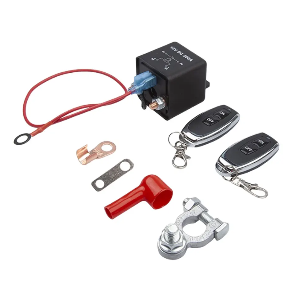 12V 200A Intelligentný odpojovač integrovaný diaľkový odrezaný izolátor anti-leakage inteligentný spínač s prepínačom zabíjania kľúčov