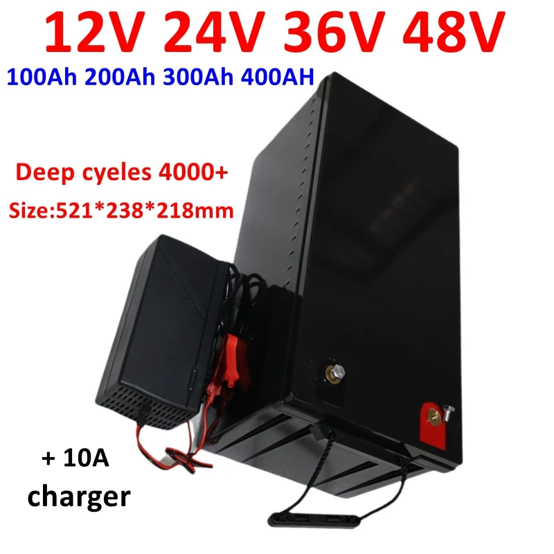 12V 200AH 300AH 400AH 24V 150AH 200AH 36V 48V 100AH ​​LIFEPO4 lítium batérie EÚ hlboký cyklus pre autá Audio Solar System Boat