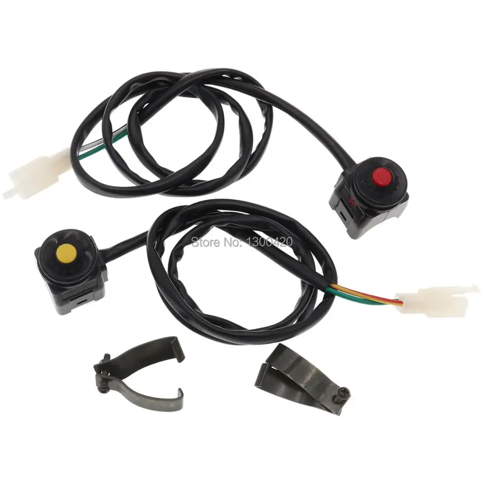 12V 22 mm vysokokvalitné univerzálne čierne trvanlivé zabitie spínaču KONG HORNOUM VLASTNÉ PRE MOTOCKY PIT PIT QUAD QUAD BIKE