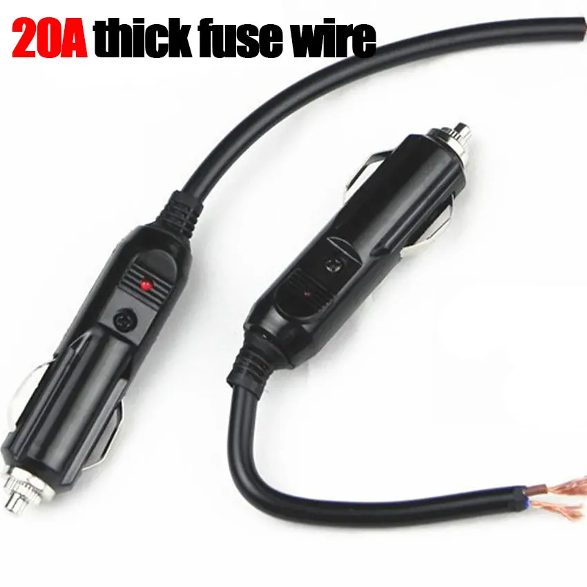 12V 24 V Auto 20A Mužské auto Cigareta LIVER LED LED SUCKET Plug Conector Conector Adapter pre príslušenstvo vozidla vozidla vozidla