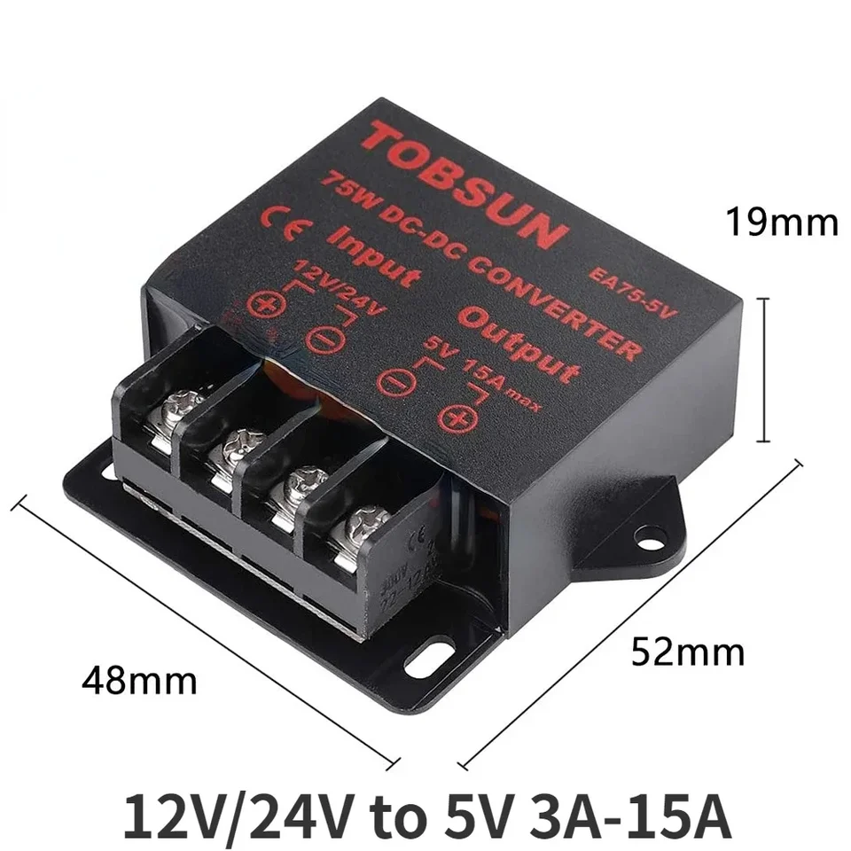12V/24 V až 5 V 5A 15AMP 3A 10A 24V až 5V 12V až 5V 15A Krok CAR DOWNER DC DC DC DC Prevodník regulátora regulátora napätia pre CAR pre CAR