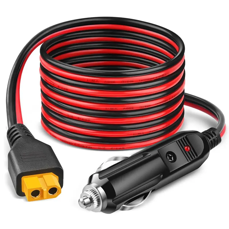 12V 24 V Cigareta zapaľovača auta na X60 Nabíjací kábel pre Allpowers S2000 PRO Bluetti EB55 Anker 757/767 ECOFLOW Delta/River atď.