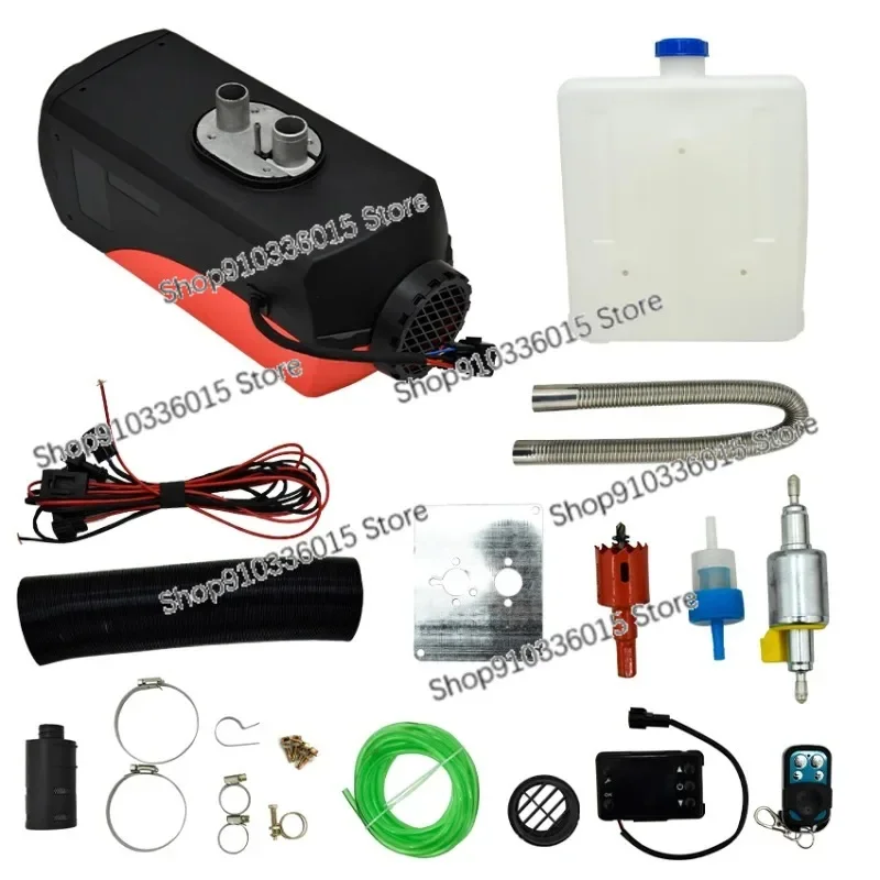 12V 24 V dieselový ohrievač vzduchu 5 kW Parkovacie ohrievač pre lode Caravan RV Camper Bus Truck s LCD Display Diaľkovým ovládačom