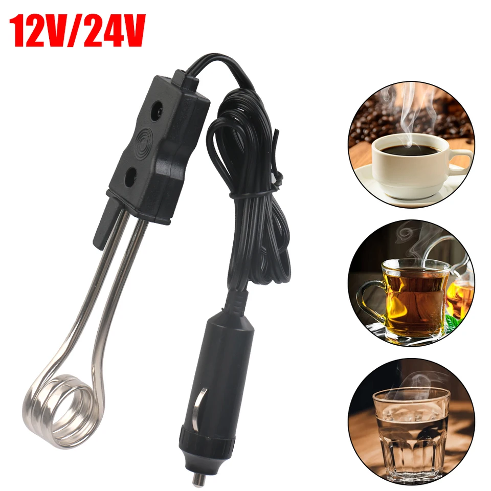 12V 24 V ponorenie do vozidla Ohrievač bezpečnosť Automatické príslušenstvo Elektrický ohrievač Vysoko kvalitný zapaľovač cigariet pre čajovú kávu