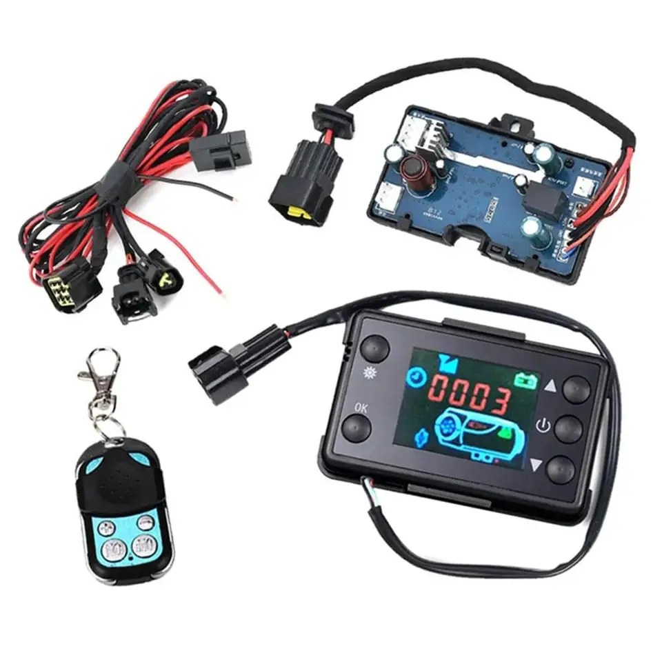 12V 24 V vzduchových dieselových dieselových dieselov vzduchu LCD spínač LCD, základná doska na riadiacu dosku s diaľkovým ovládaním pre ovládanie ohrievača parkovania automobilov