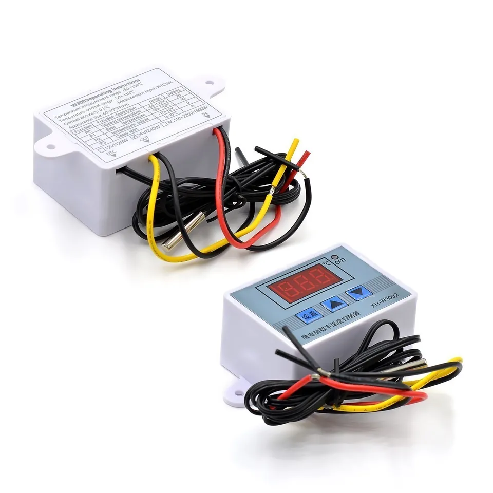 12V 24V 110-220V W3002 Digitálny regulátor teploty mikropočítač Termostat Regulator HOT a studena