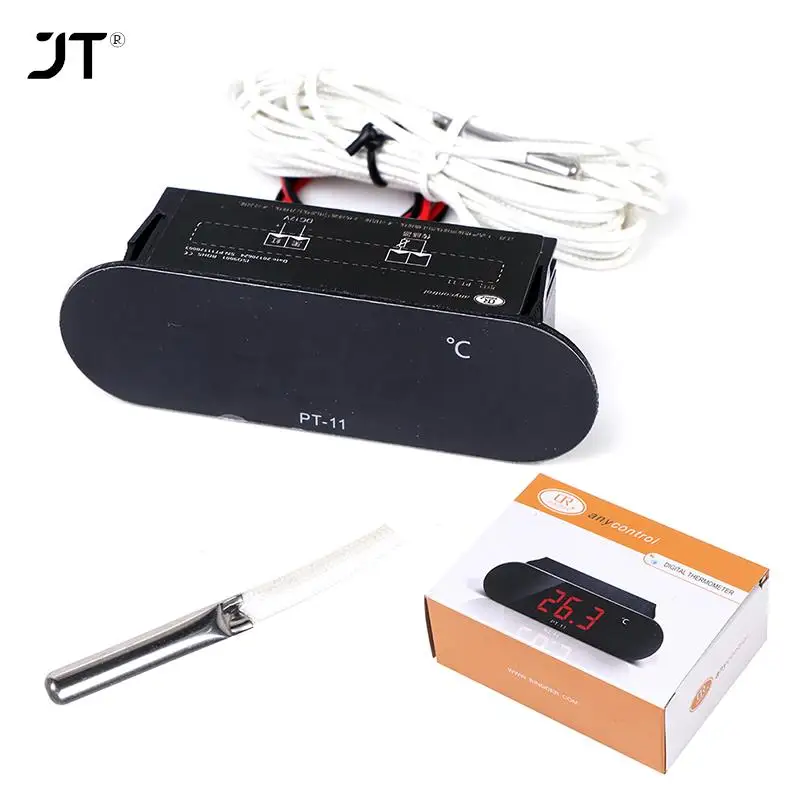 12V 24V 110V 220V -20 ~ 300 ° CentiGrade PT -11 Digitálny teplotný meter teplomer 2M NTC Senzor