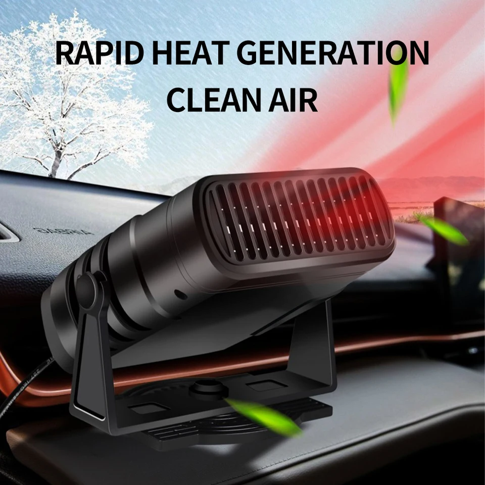 12V/24V 120W Ohrievač automobilu Odmrazovanie elektrického chladiaceho ohrievacieho ventilátora prenosný elektrický sušič čelné sklo demister demister demister