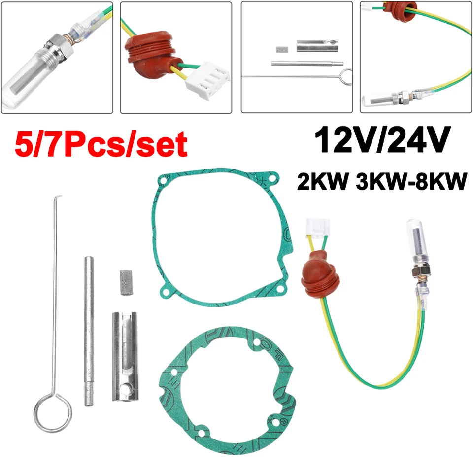 12V/24V 2KW 5KW-8KW Čínsky parkovací ohrievač keramická keramická súprava na opravu kľúčov pre Eberspacher pre Accessorie ohrievača Webasto