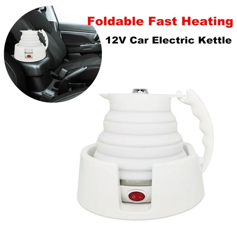 12V/24V 450 ml Prenosné cestovné skladacie kempingové kempingová voda Kettle-Car Skladacie vyhrievacie šálka Káva/čaj/mliečny hrniec