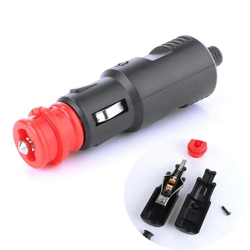 12v-24V Cigareta zapaľovača Cigareta Pripojenie Cigaret Užitočné pohodlné stabilné zabezpečené cigaretové zásuvkové adaptér Mužský zástrčkový napájací adaptér