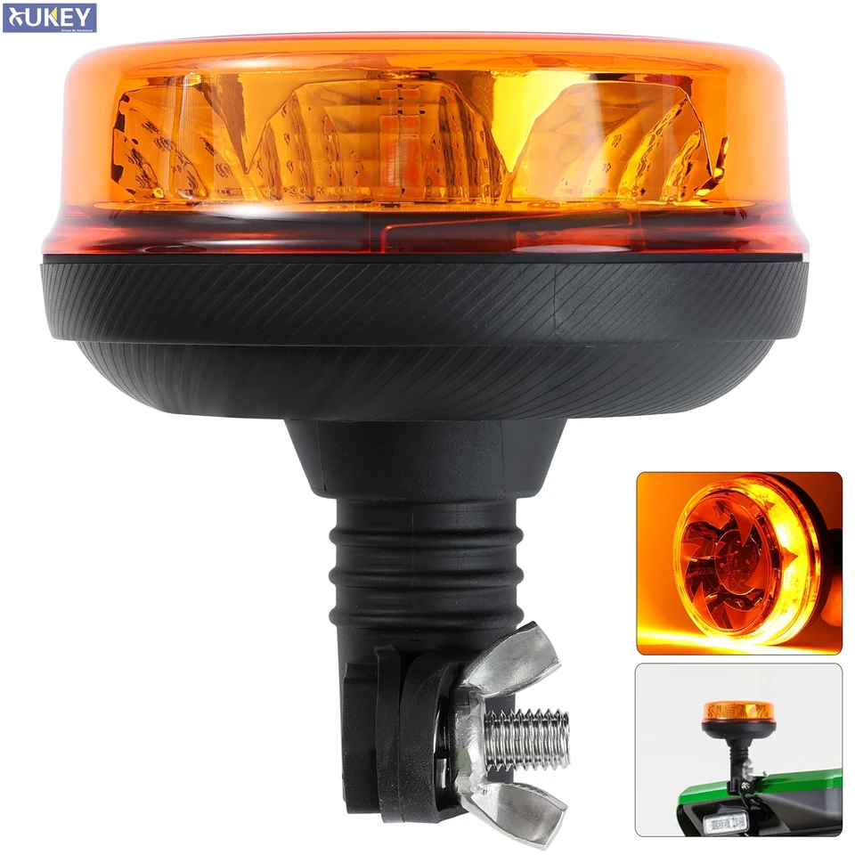 12V 24V Núdzové strobe svetlo výstražné majáky Rotujúce svetlo so skrutkami blikajúce ľahké policajné LED Tractor Auto Tractor príslušenstvo