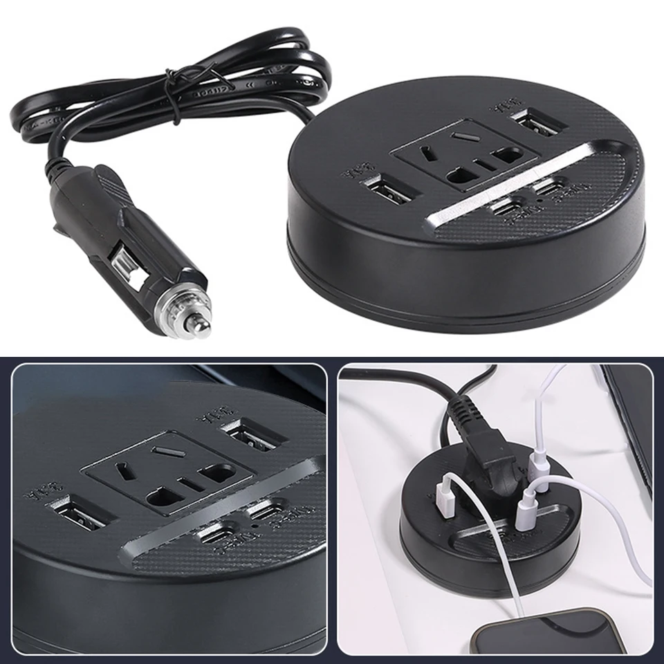 12V 24V prevodník 150W meniča nabíjanie automobilu ABS Materiál Spoľahlivý zdroj energie odolného proti protikoróznému materiálu ABS