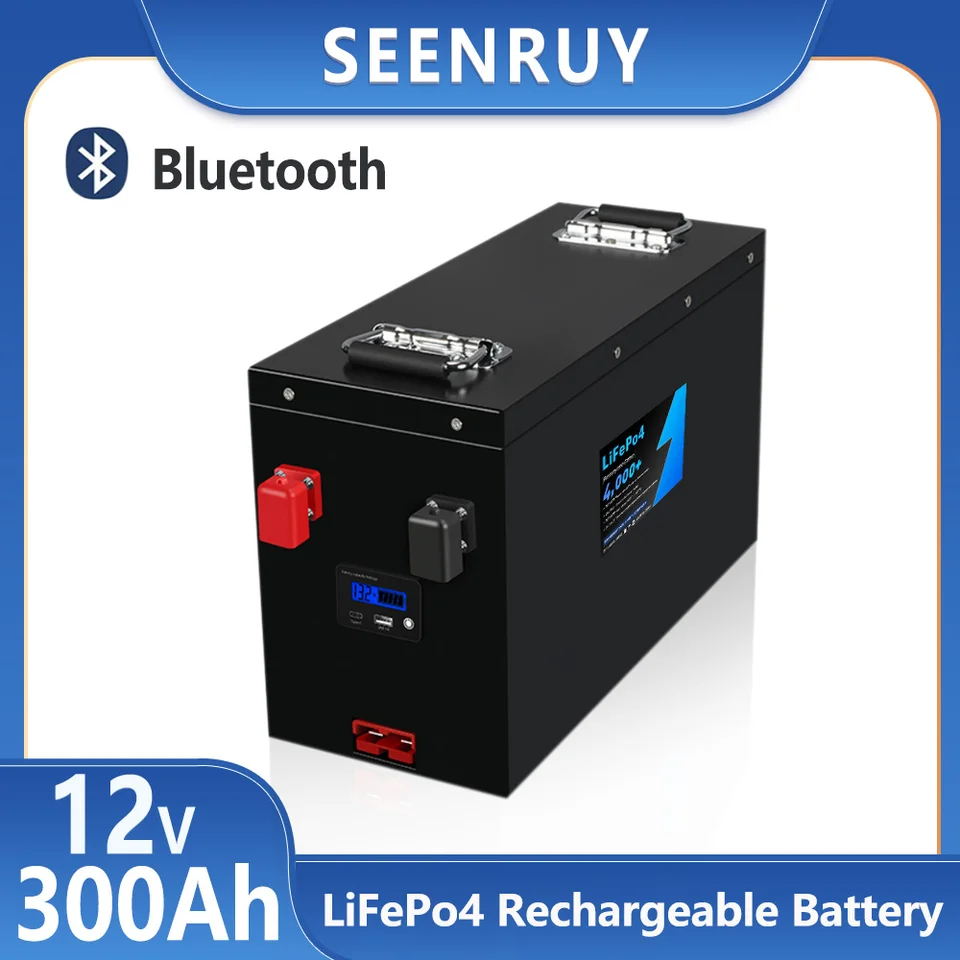 12V 300 AS LIFEPO4 s nabíjačkou Littiumfosfát fosforečnanom batérie ideálne pre veternú energiu Mestóda RV Solar Energy Storage