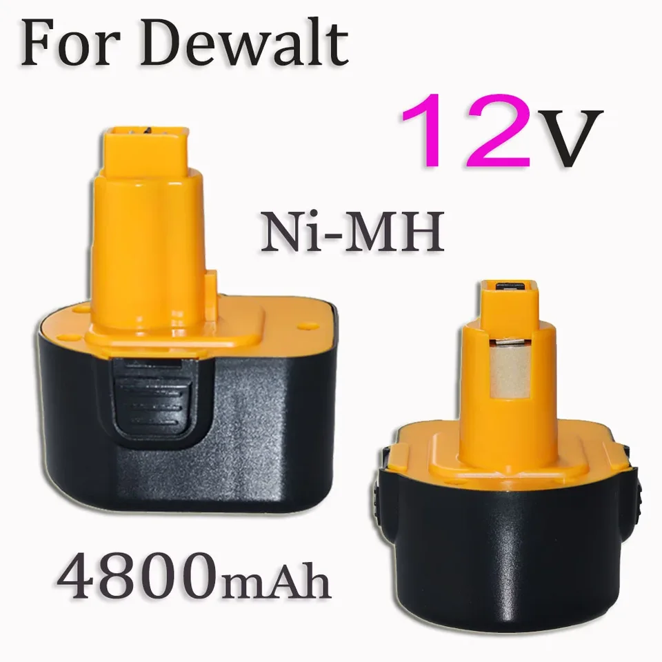 12V 4800 mAh Ni-MH batéria pre Dewalt DE9071 DC9071 DE9074 DE9075 DE9501 DE9072 12V napájací náradie batérie