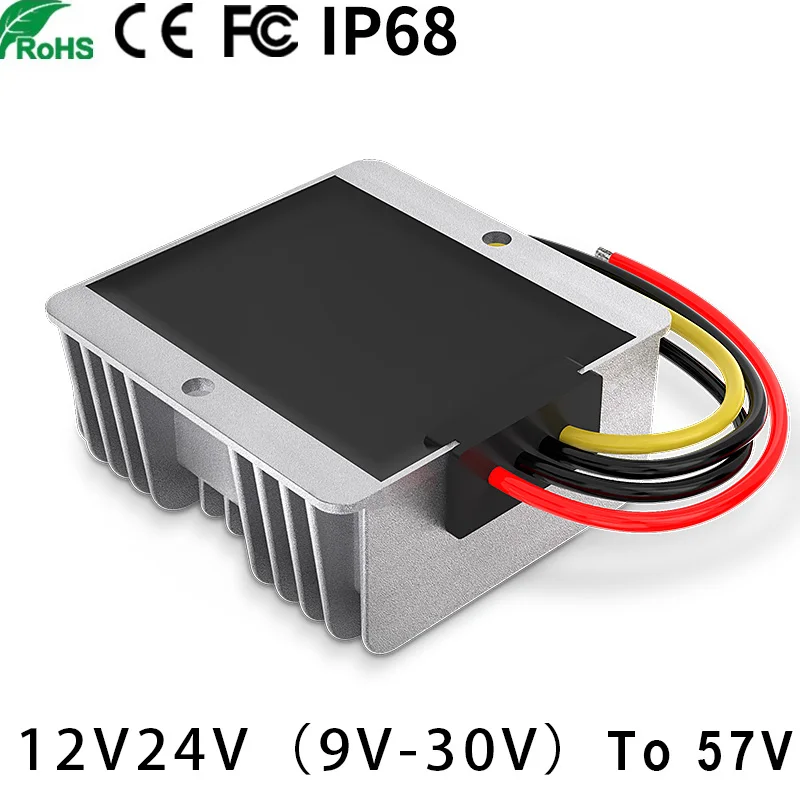 12V-57V Transformátor 12V až 57 V DC-DC Booster 9V-30V až 57V 3A 5A DC DC Power Inverter Inverter Power nabíjačky pre vozidlo