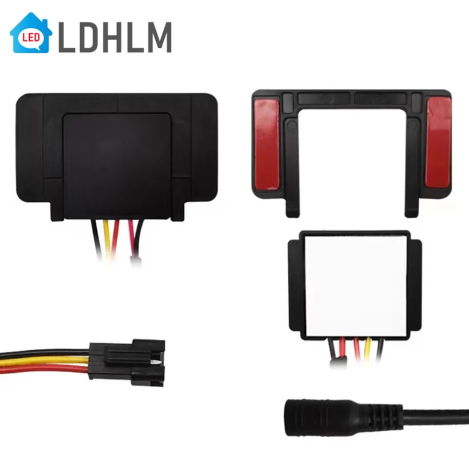 12v 5a Kúpeľňa zrkadla LED Dimmer Switch Capacitive CCT Nastaviteľný prepínač senzora do dotykového snímača pre dekoráciu podsvietenia zrkadlového svetla