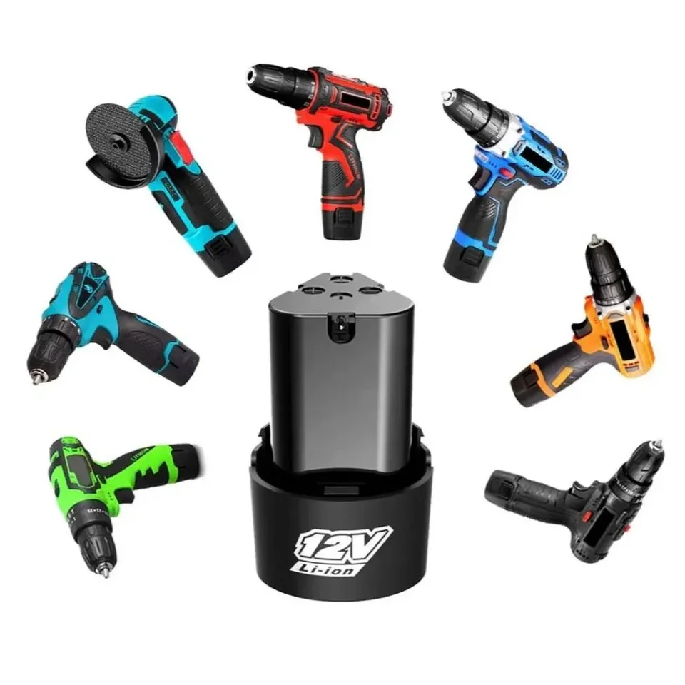 12V 6200 mAh lítiová batéria 18650 Li-Ion Battery Power Tools Príslušenstvo pre elektrickú vŕtačku bezdrôtového skrutkovača