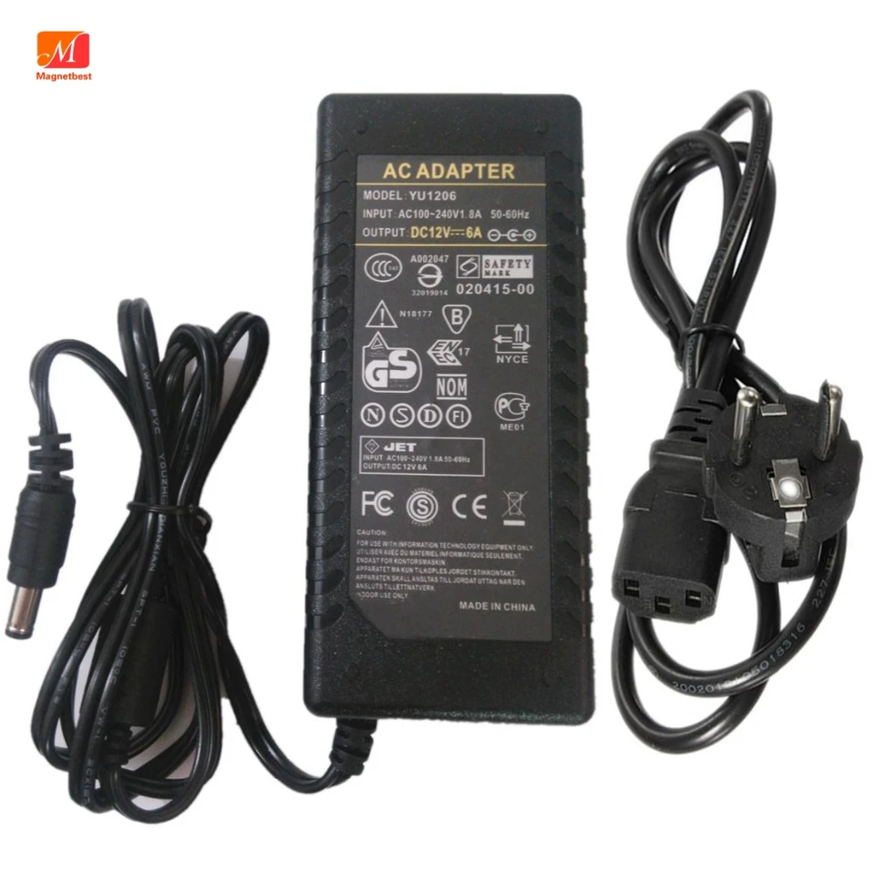 12V 6A napájací zdroj adaptéra pre nabíjačku Skyrc 50W B6 V2 IMAX B6 / MINI