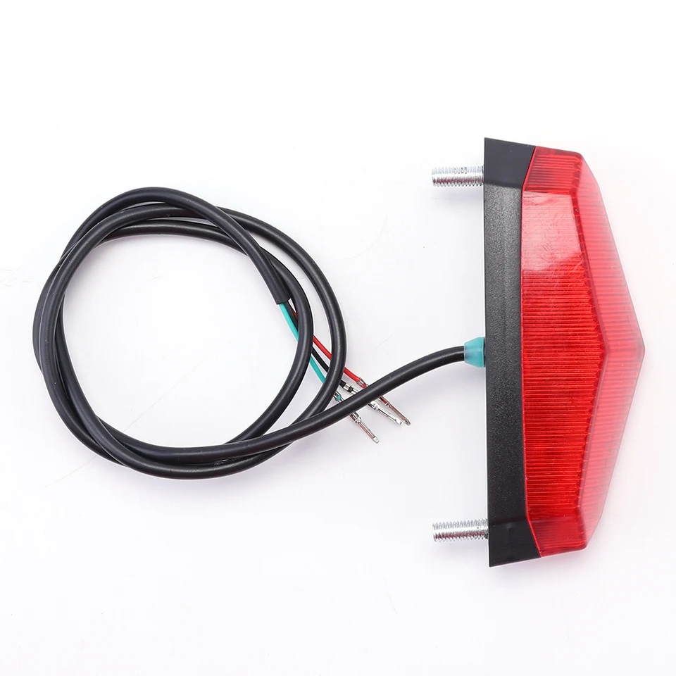 12v-80V elektrická bicykla lampa LED Nočná nočná nočná jazda VAROVANIE E-Bike Taillights