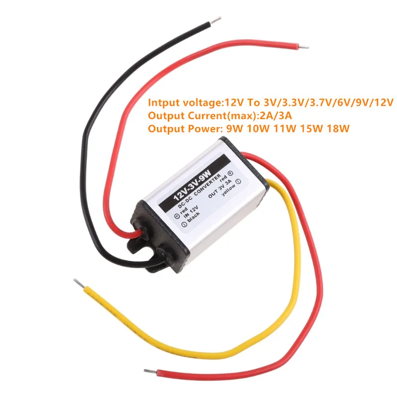 12V až 3V 3,3V 3,7V 5V 6V 9V DC DC DC Prevodník napájacieho napájacieho napätia prevodníka prevodníka Buck Down Modul pre loď Drop Ship CAR