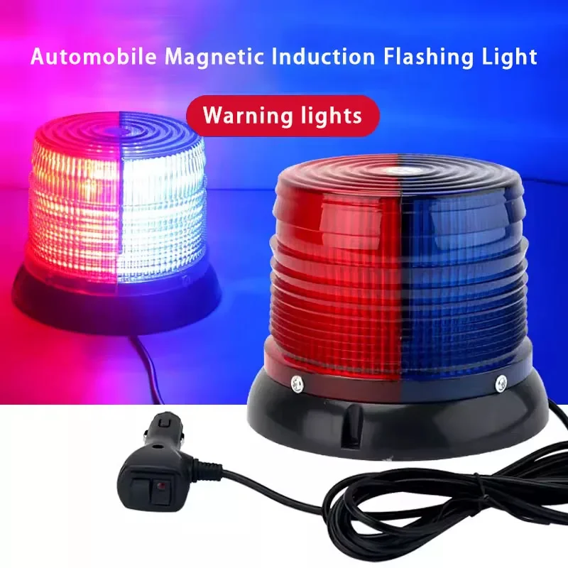 12v Beacon Led Strobe Light 24V Varovné modré červené policajné autobusy Dodávky automobilovej nehody núdzové vozidlo blikajúce traktor magnetické