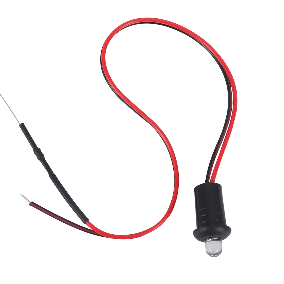 12V blikajúca figurína falošná auto alarmová materská pompačka LED svetlo (červená)