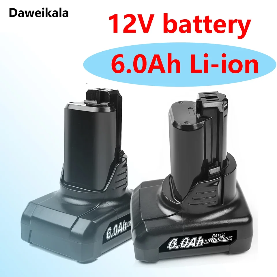 12V Bosch 6.0AH LI-ION BAT420 Výmena batérie pre Bosch BAT411 BAT412 BAT413 BAT414 10.8V batéria bezdrôtového elektrického náradia
