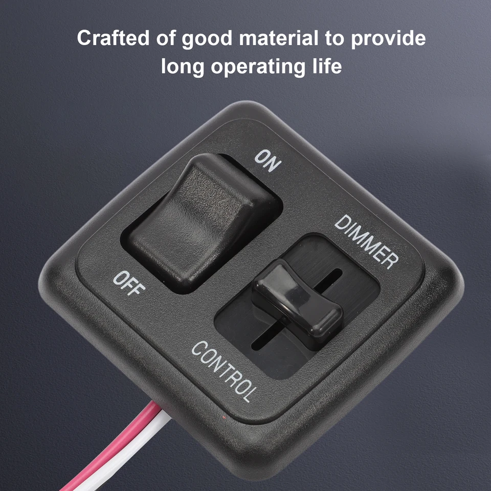 12V DC RV Tanggle Dimmer Switch Switch High Side Svetlo Svetlo pre stmievateľný LED halogén, žiarovky - RV Auto Truck Marine
