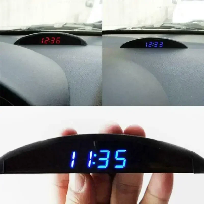 12V Digitálny LED Alarm Auto elektronický automobilový voltmeter teplomer 3 v 1 digitálny teplomer voltmeter