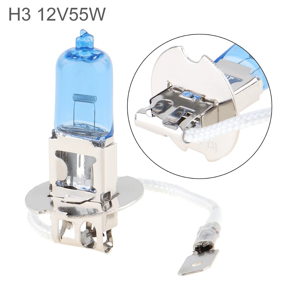12V H3 5000K 55 W biele svetlo Super svetlé auto xenón halogénové lampa automatické predné svetlomet hmlové žiarovka