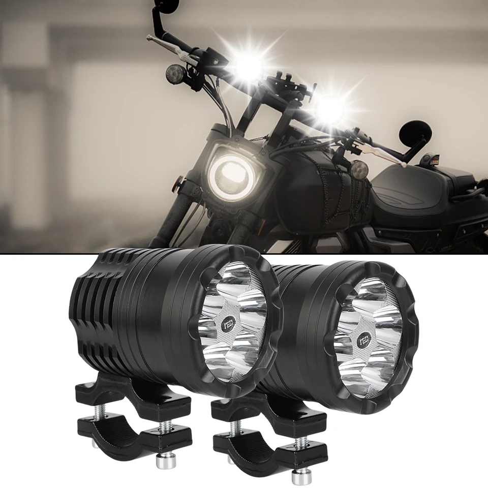12V motocyklové svetlo pomocné hmlové žiarovky zostava hnacie svetlomet LED svetlomet pre BMW Honda Kawasaki Cafe Racer