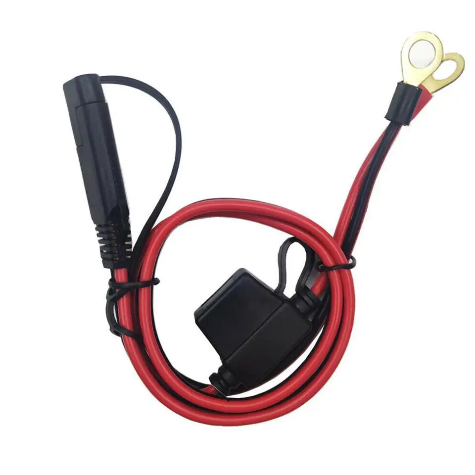 12V nabíjačka pre konektor batérie na motocykli do konektora rýchleho predlžovania kábla pre nabíjačku batérií/údržba 16awg