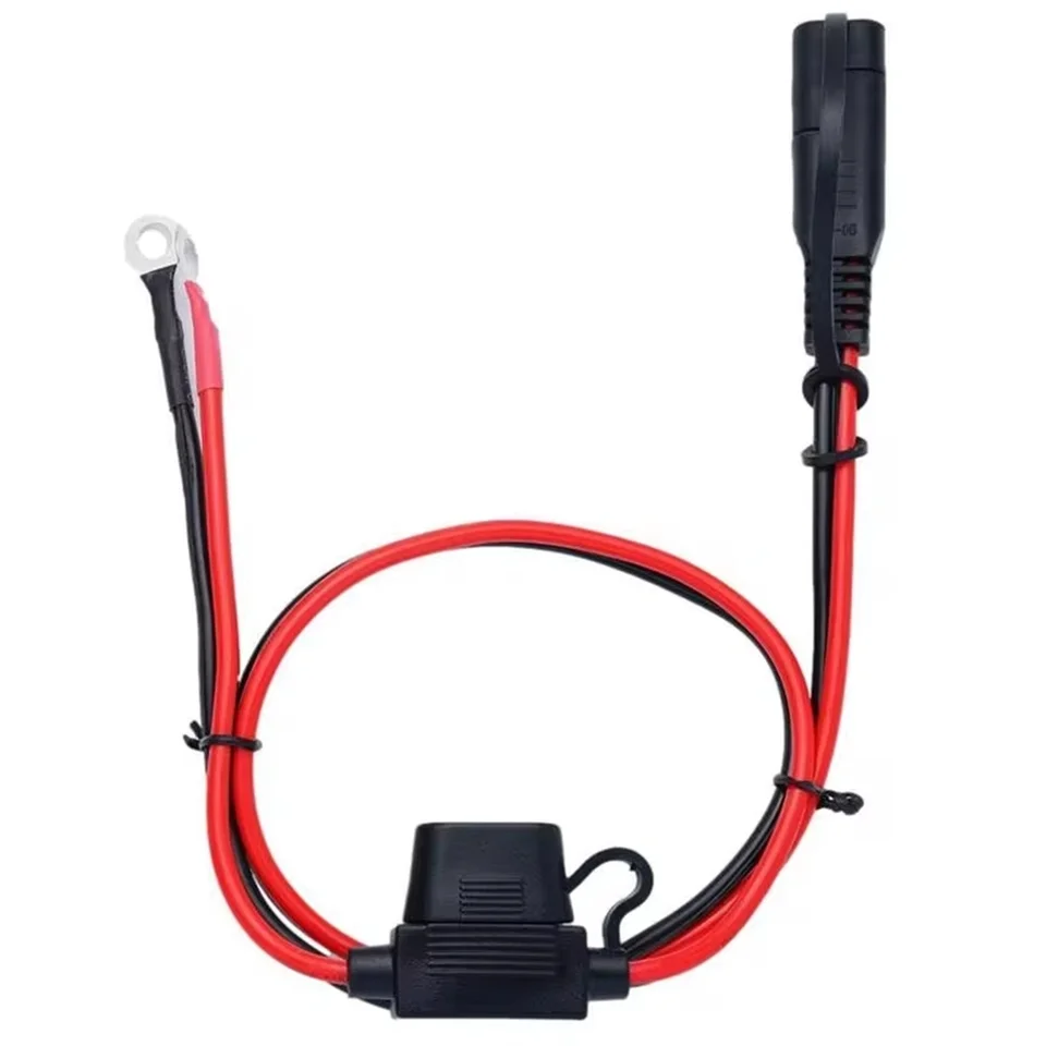 12V nabíjačka pre konektor batérie pre motocykle až SAE Rýchla predlžovací kábel pre nabíjačku/údržbu batérií