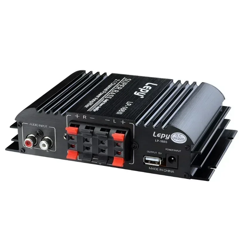 12V napájací subwoofer 2.1 Zosilňovač vozidla pre LPE LP-168S Audio basový výstup Hifi stereofónny zvuk s aux funkciou Loudspeake