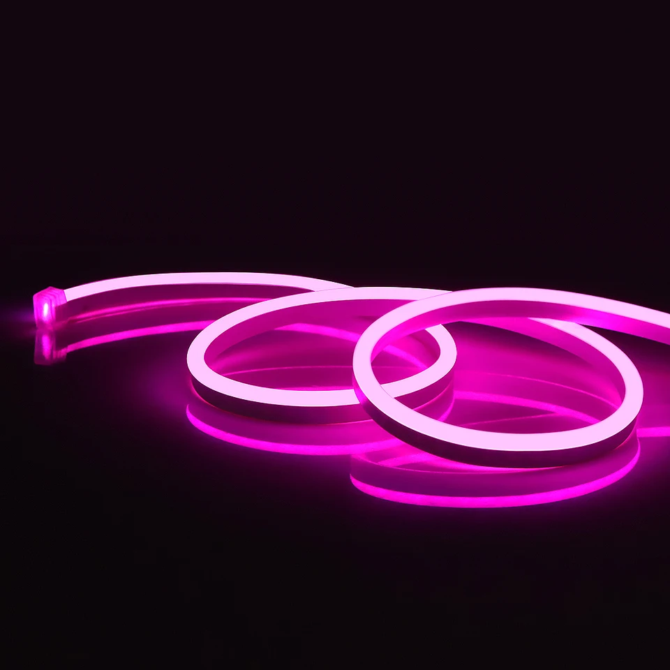 12V neónové svetlo LED pásmo vodotesná lana silikónová trubica neónová značka flexibilná lampa domáca dekorácia DC ženské rozhranie 1 m-5 m