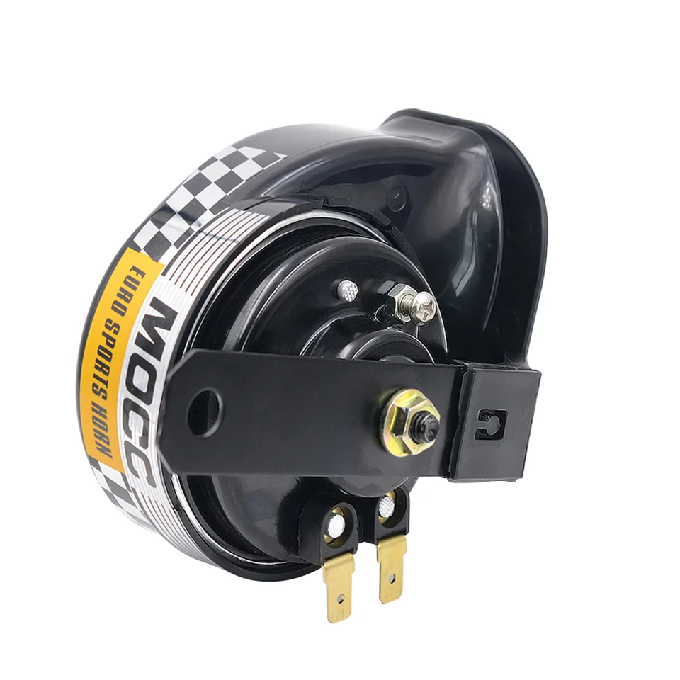 12V Slimák Vzduchový klaksón Vodotesný vzduchový motocykel roh 130 dB 510 Hz Elektrický slimák roh pre motocyklové vozidlo pre vozidlo s nákladným automobilom